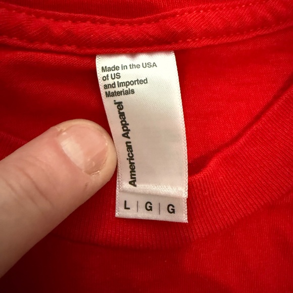 American Apparel Kilo Adverts Firearms Graphic Tee Red Regular - Picture 6 of 9